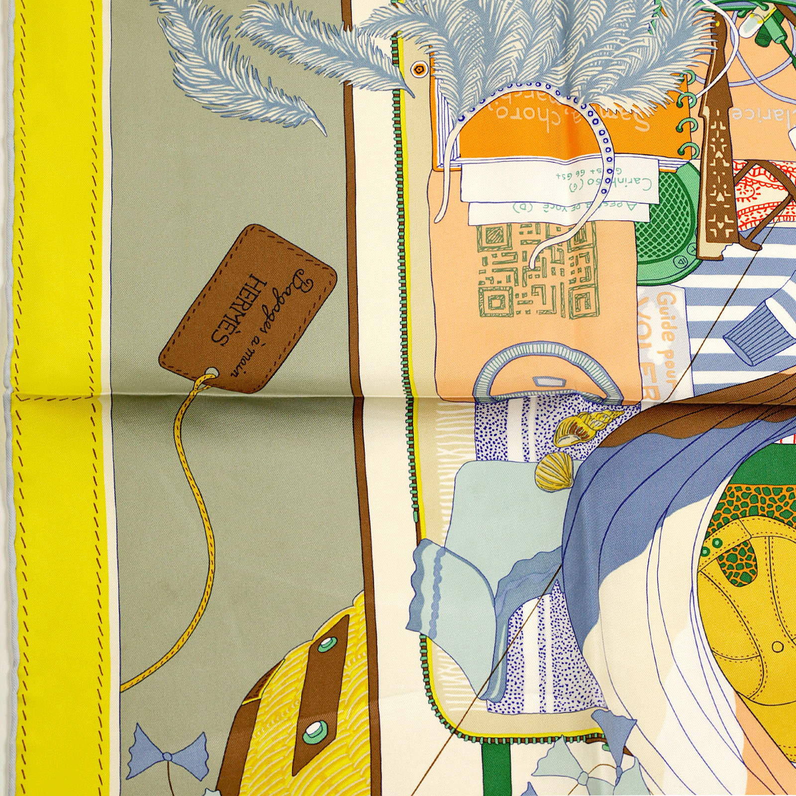 Hermes Silk Scarf Objets de Curiosite