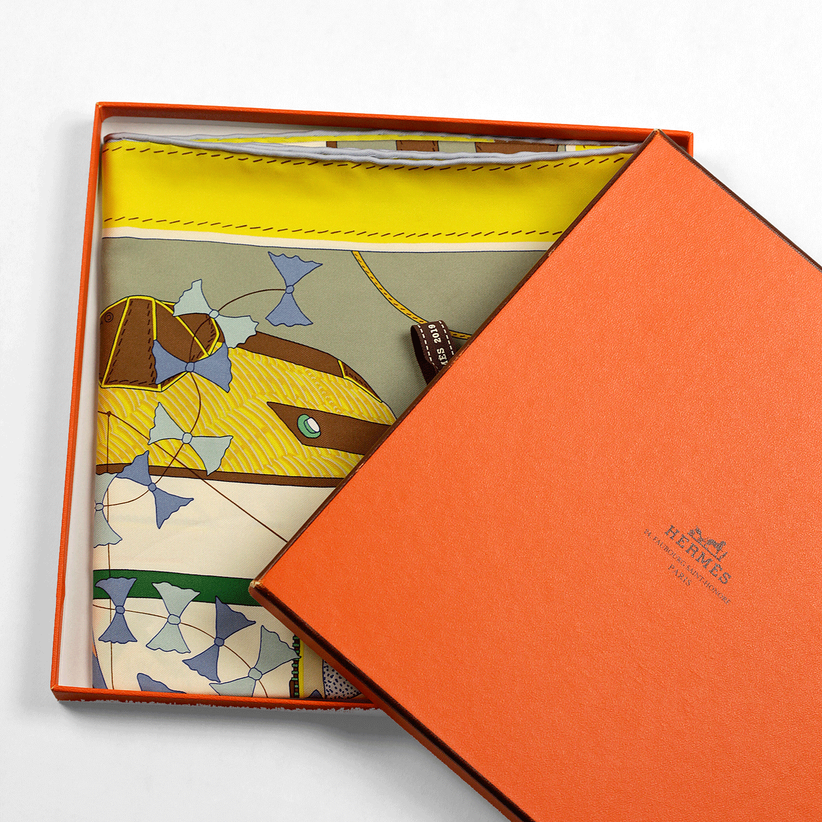 Hermes Silk Scarf Objets de Curiosite