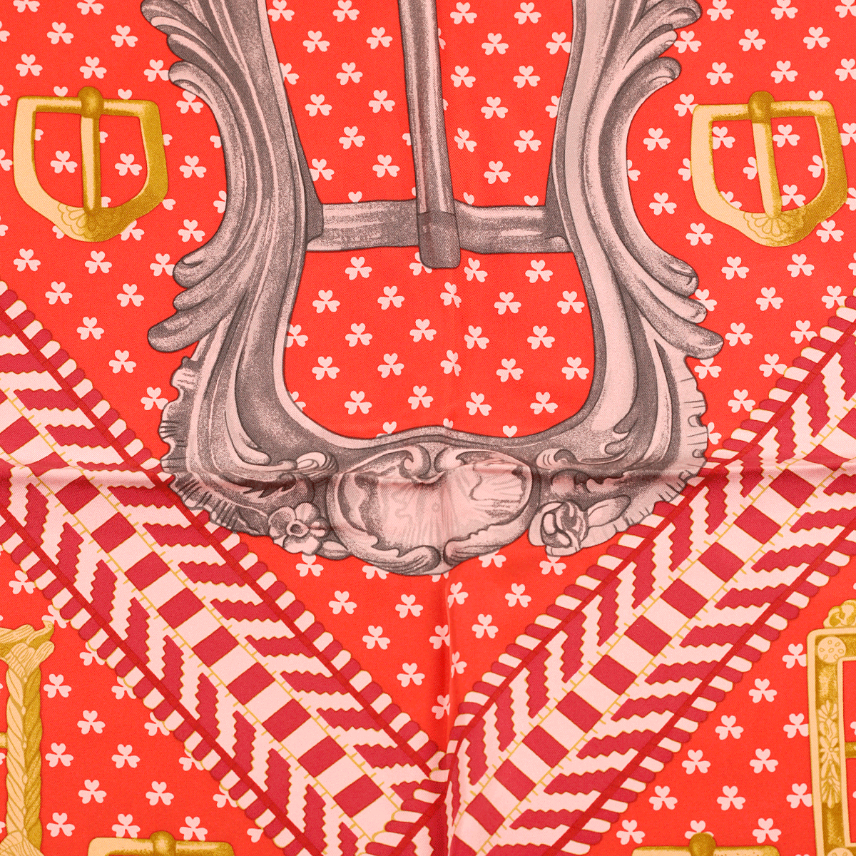 HERMES カレ 90 boucles et galons do tsar