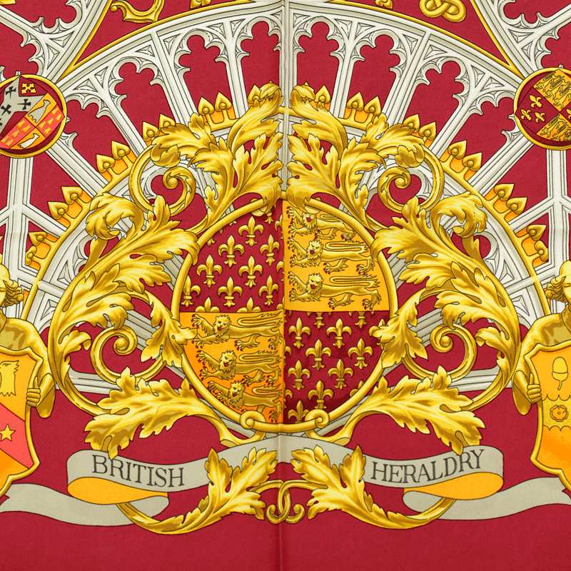 Hermes Silk Scarf British Heraldy