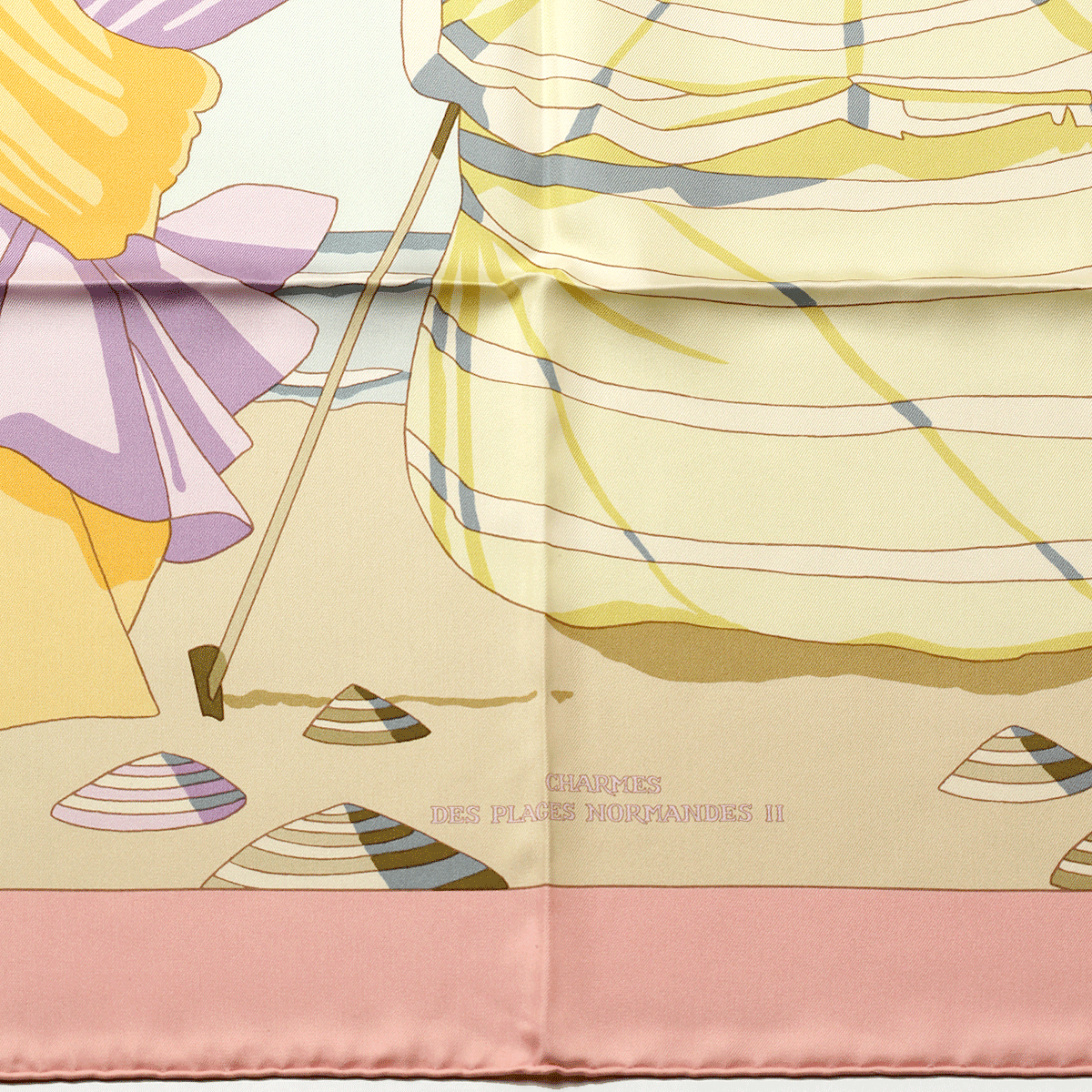 Hermes Silk Scarf Charmes des Plages Normandes