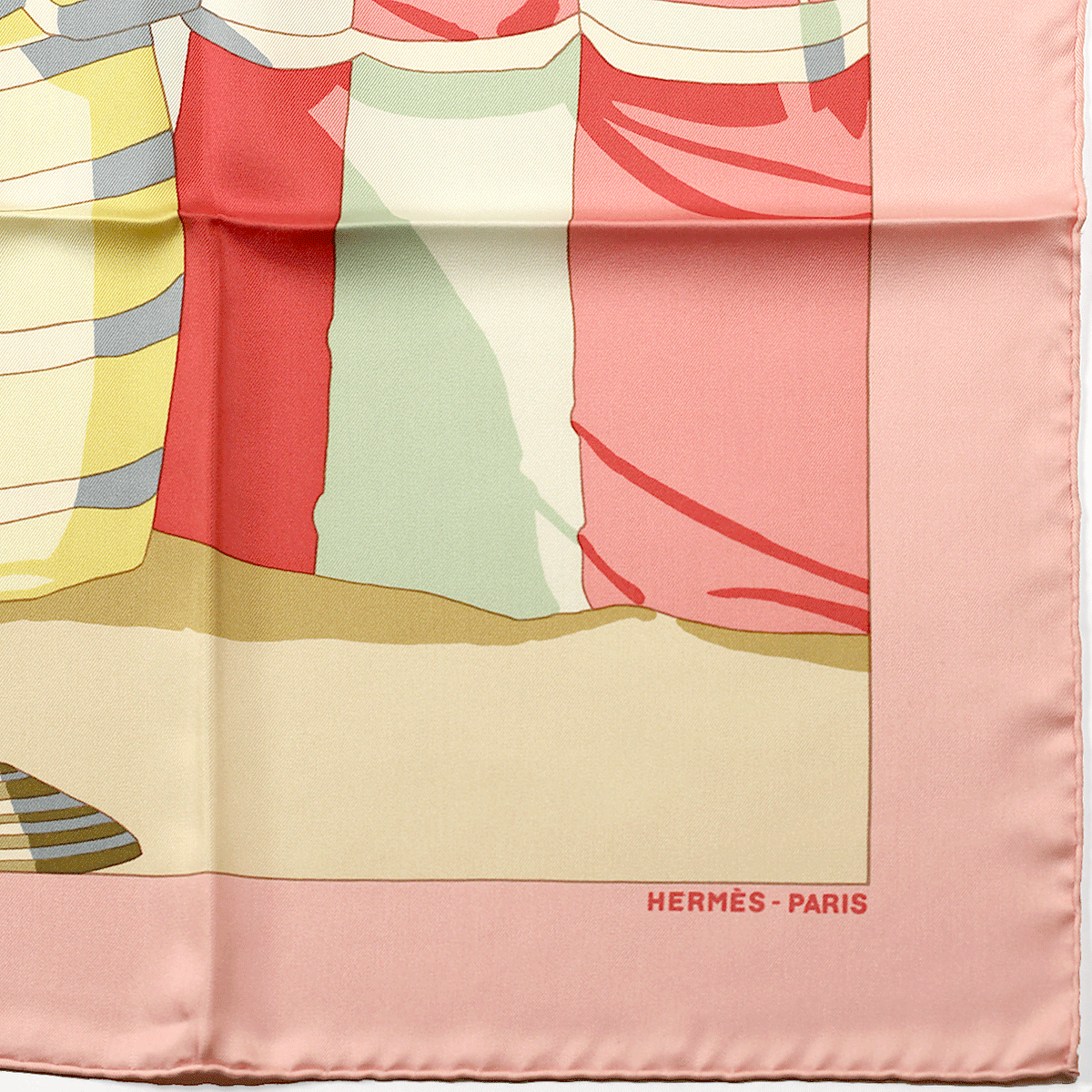 Hermes Silk Scarf Charmes des Plages Normandes