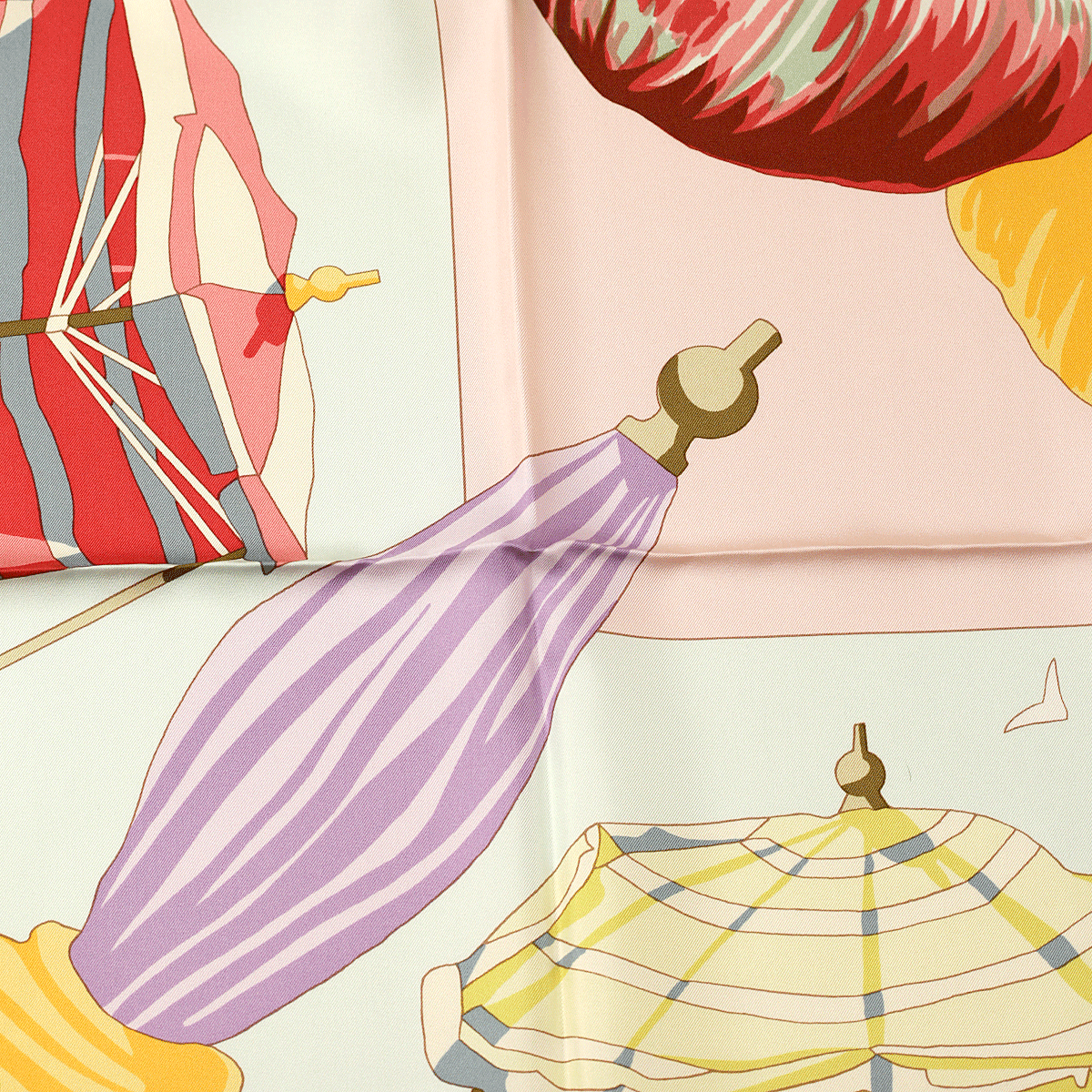 Hermes Silk Scarf Charmes des Plages Normandes