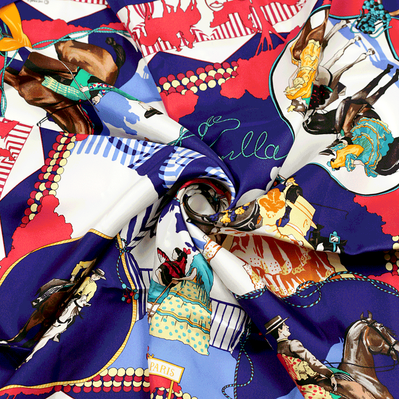 Hermes Silk Scarf Feria de Sevilla