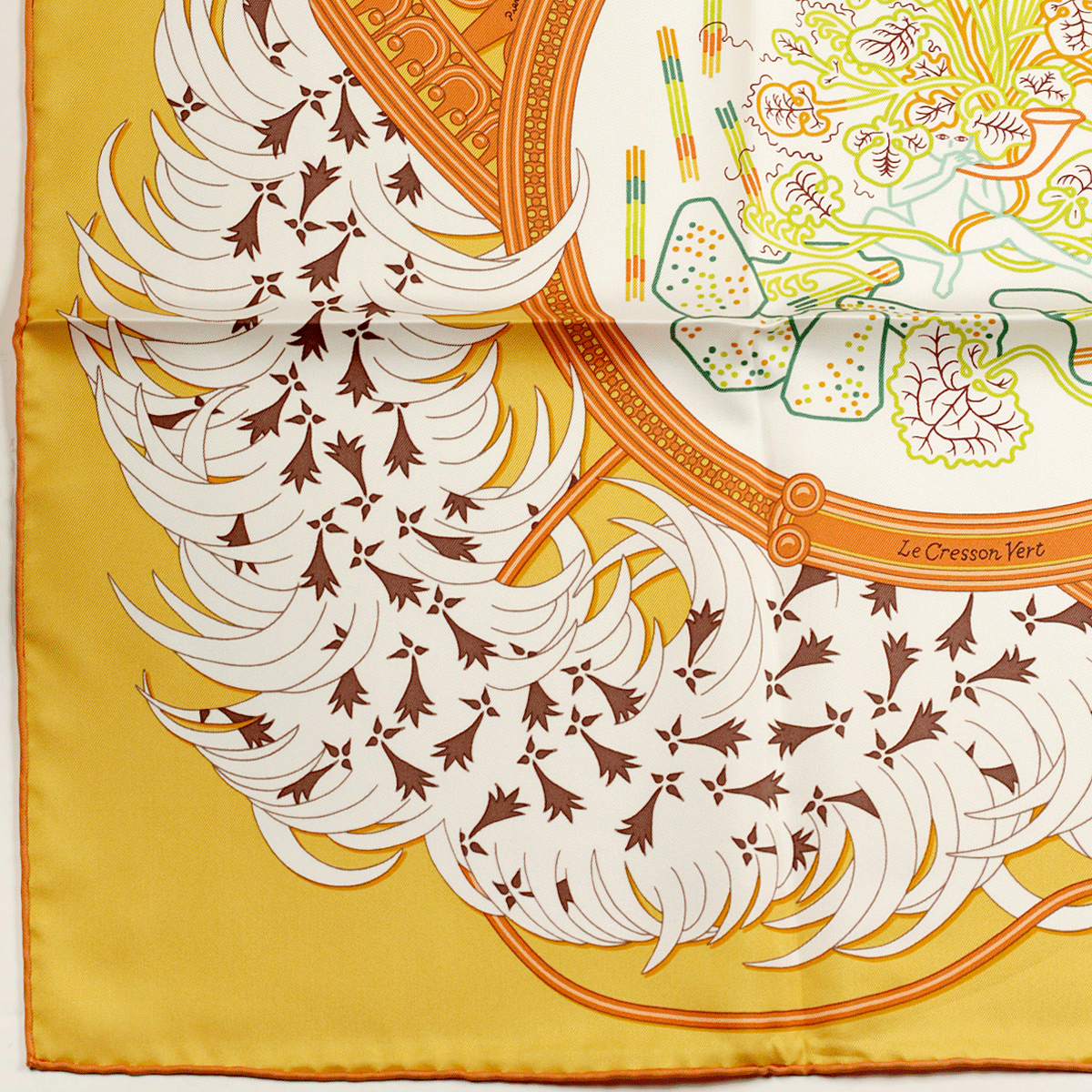 NWT Hermes Scarf LEGENDE BRODEE 90cm Silk Carre Foulard PIERRE
