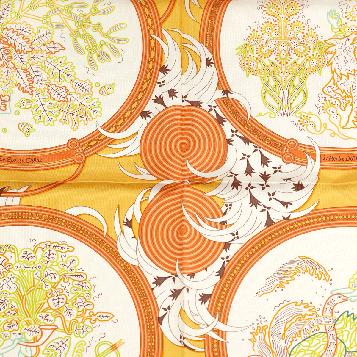 NWT Hermes Scarf LEGENDE BRODEE 90cm Silk Carre Foulard PIERRE