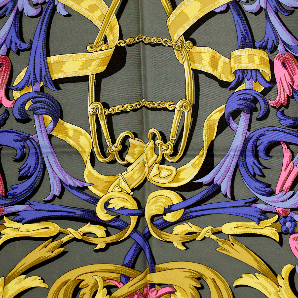 Hermes Silk Scarf Mors a la Conetable