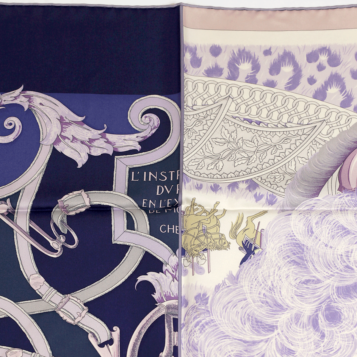 Hermes Silk Scarf Plumes