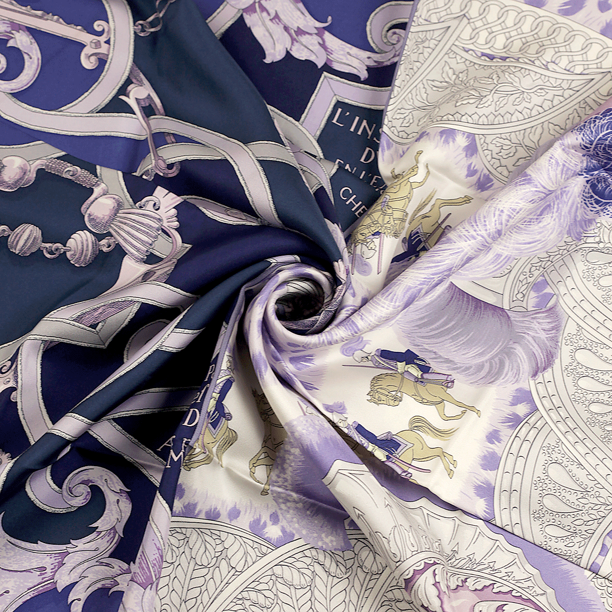 Hermes Silk Scarf Plumes