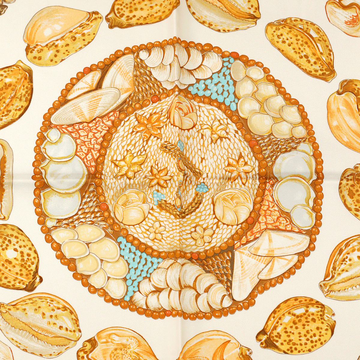 Hermes Silk Scarf Rocaille