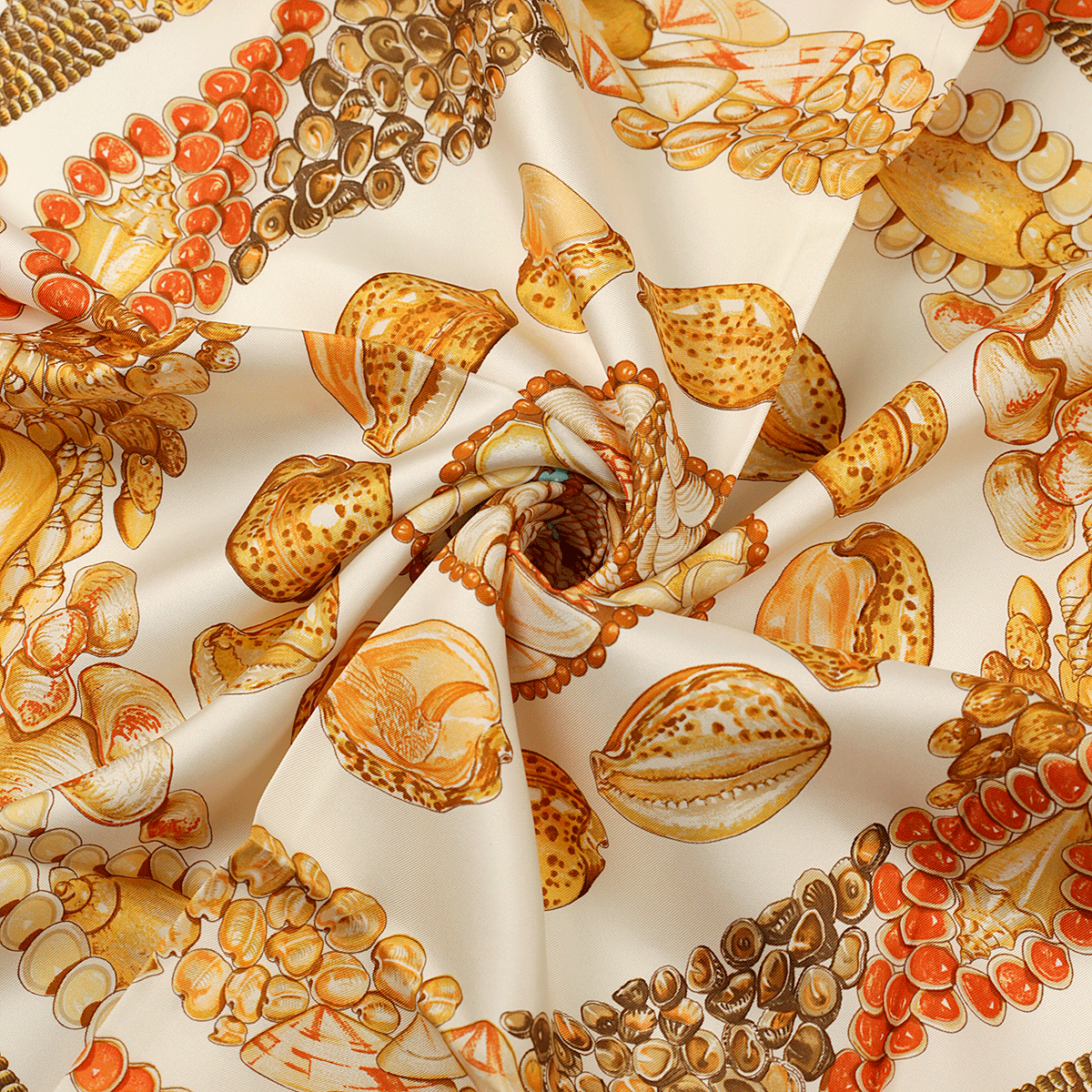 Hermes Silk Scarf Rocaille