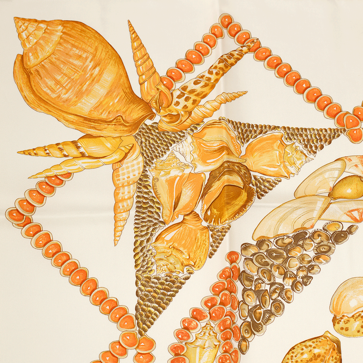 Hermes Silk Scarf Rocaille