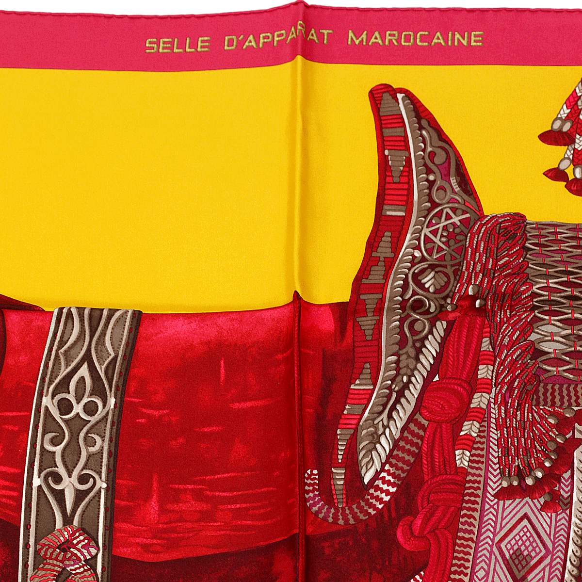 Hermes Silk Scarf Selle Apparat Marocaine