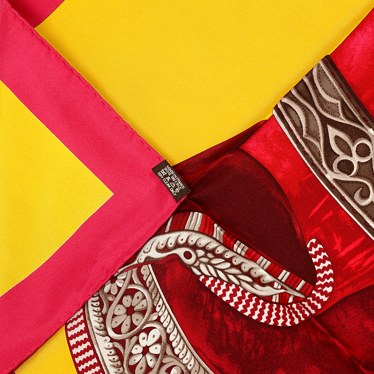 Hermes Silk Scarf Selle Apparat Marocaine