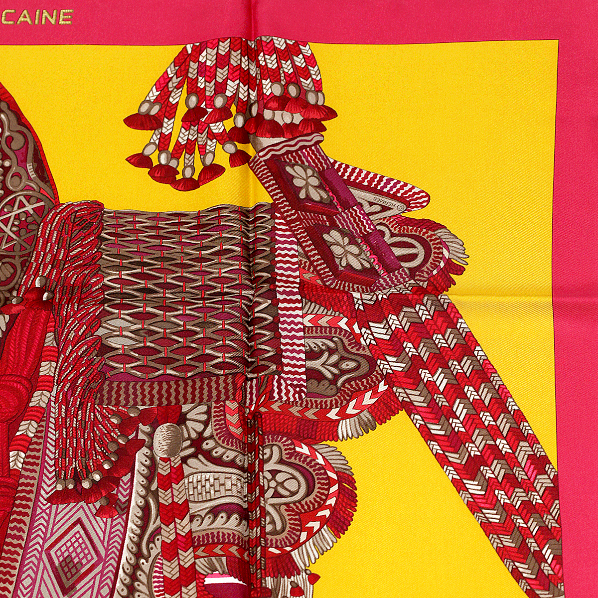 Hermes Silk Scarf Selle Apparat Marocaine