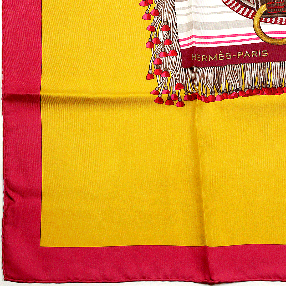 Hermes Silk Scarf Selle Apparat Marocaine