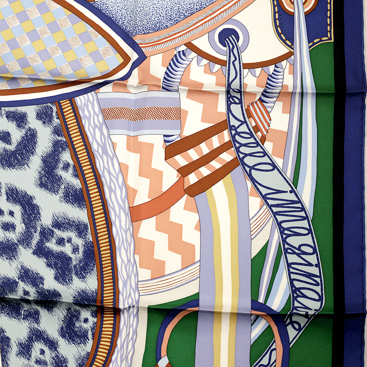 Hermes Silk Scarf Brides et Gris gris